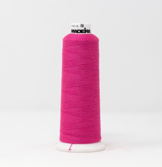 #816-3110 1100 yard cone of #12 weight Pink BurmilanaCo cotton blend embroidery thread.