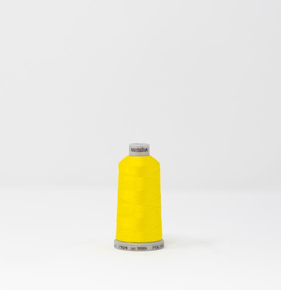 #919-1924 1100 yard spool of #40 weight polyester embroidery thread in Lemon Tart.