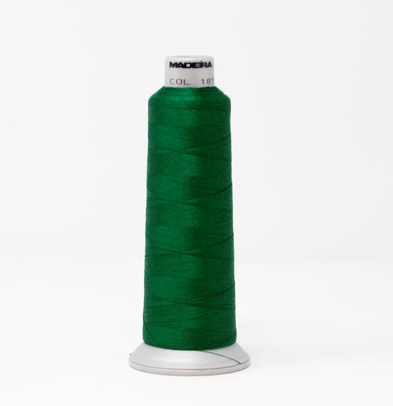 #929-N1851 2,735 yard cone of #40 weight Fire Fighter embroidery thread in Dark Green.