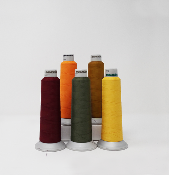 #940-Harvest Madeira Frosted Matt #40 Machine Embroidery Thread  5 Color Collection.