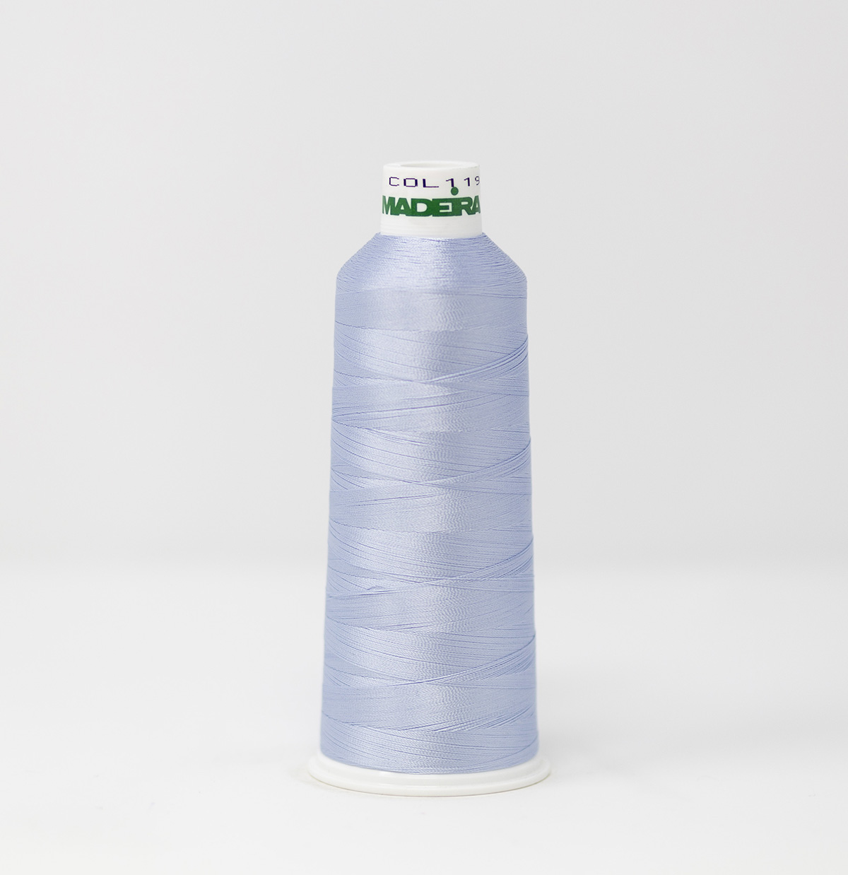 910-1198 5,500 yard cone of #40 weight Moonstone Gray Rayon